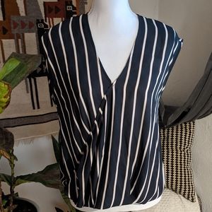 🌻 Leith Stripe Faux Wrap Top
